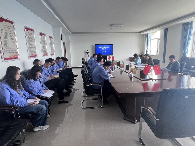 甘肃电气集团党委副书记、工会主席魏周荣来公司开展企业文化建设专题调研